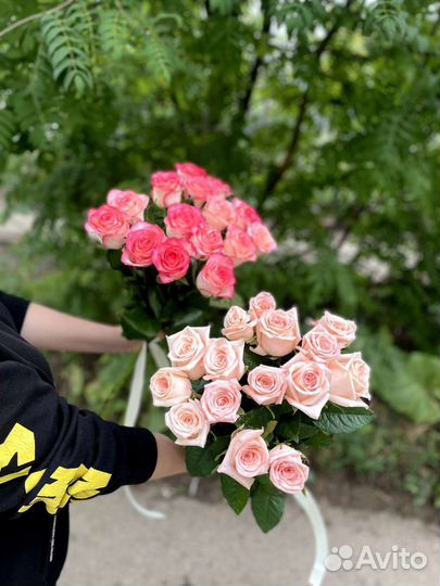 Цветы розы букет