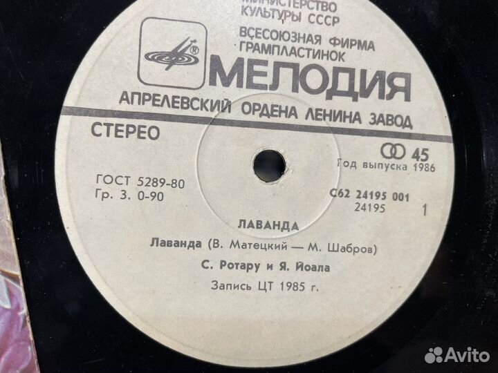 Любимое: 1985 год «Лаванда» София Ротару