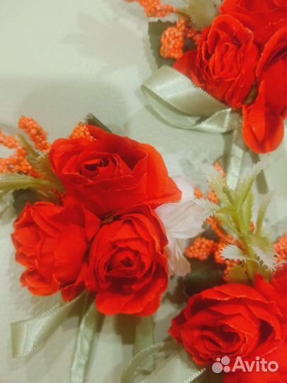 Бутоньерка, браслет четки