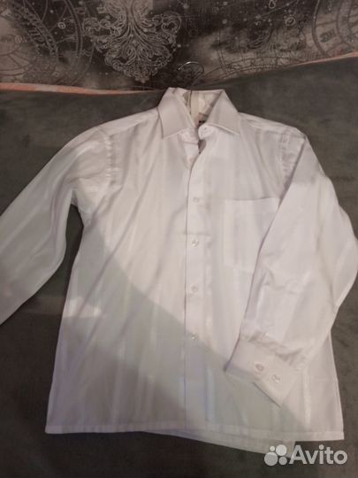 Белые рубашки кор и длин рукав