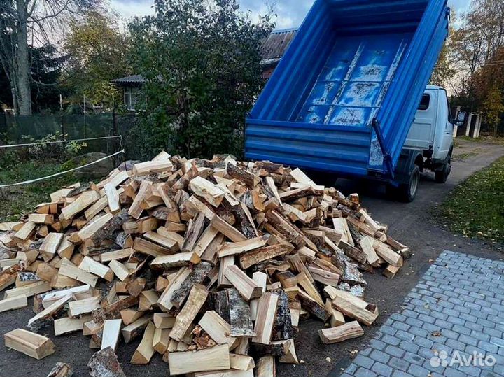 Дрова березовые. Колотые