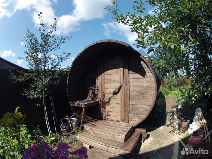 Баня Бочка Квадро под ключ