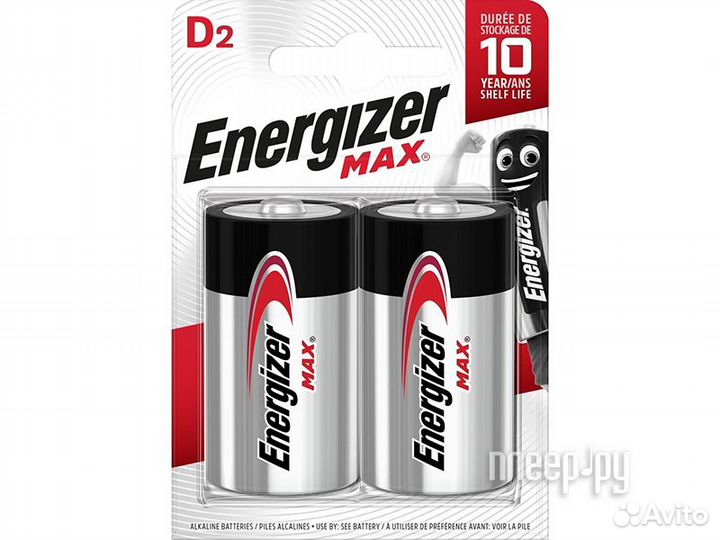 D - Energizer MAX D LR20 2 штуки E302306800