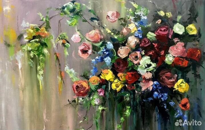 Красивая картина маслом на холсте 