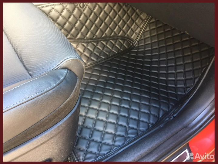 Автомобильные коврики из экокожи 3d Люкс