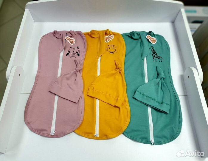 Набор rant Пеленка кокон + Шапочка