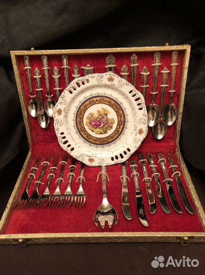 Столовый набор с серебрением Gold Plated Japan