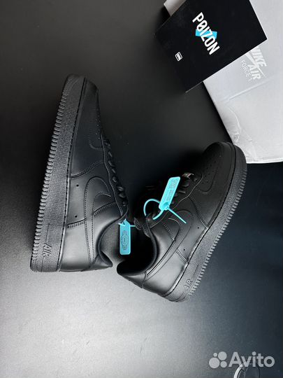 Кроссовки Nike Air Force 1 '07 black оригинал