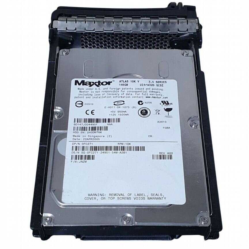 [FC273] Жесткий Диск Dell 146gb U320scsi 3.5" Hdd Fc273