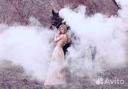 Белый Цветной дым дымовая шашка ручная