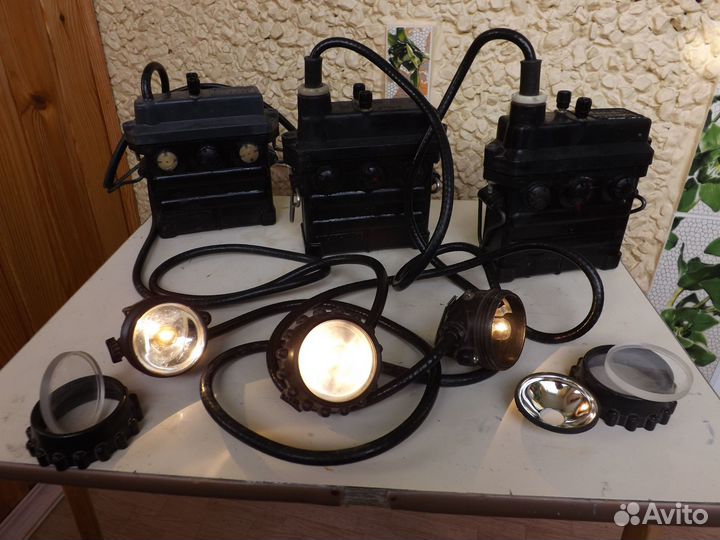 Шахтёрский аккумуляторный фонарь