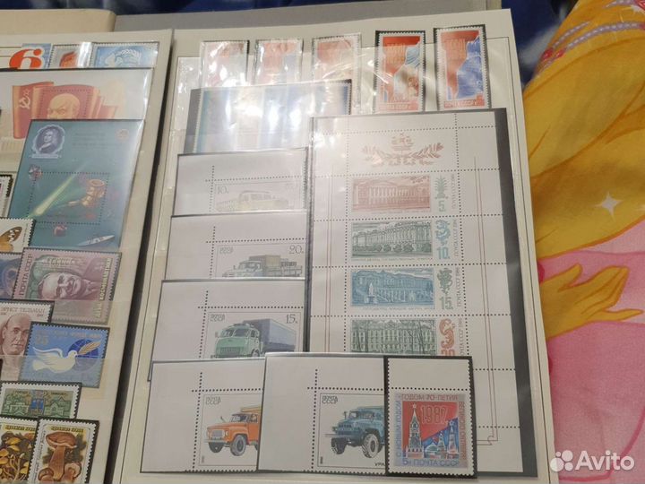 Почтовые марки 1986-й год чистые