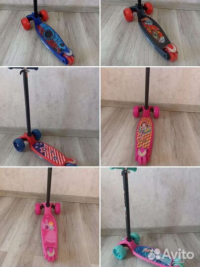 Самокат детский со светящимися колесами
