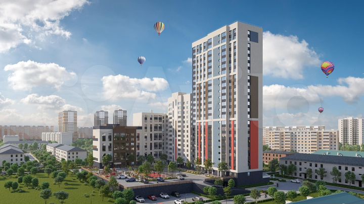 2-к. квартира, 61,6 м², 17/24 эт.