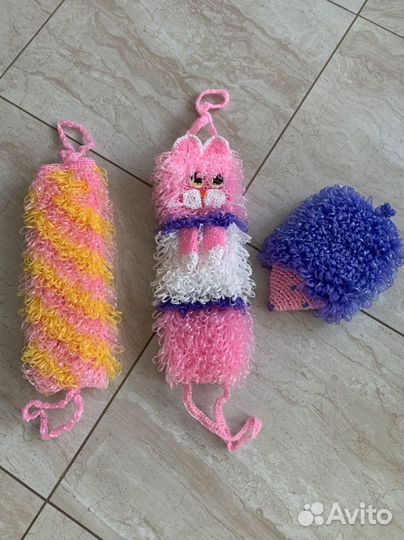 Мочалки ручная работа новые разные