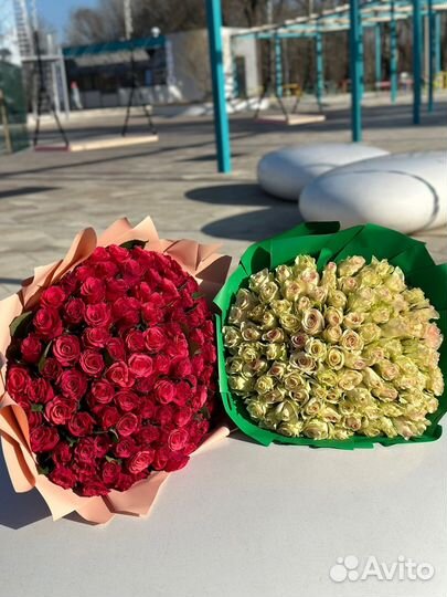 Розы букет 25 / 51 / 101 с доставкой