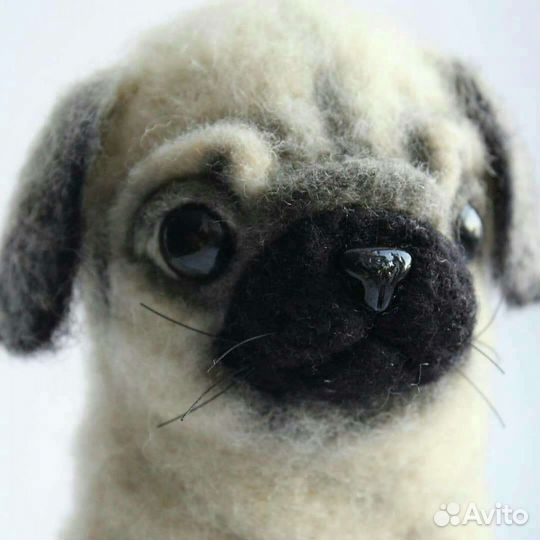 Мопс ручной работы