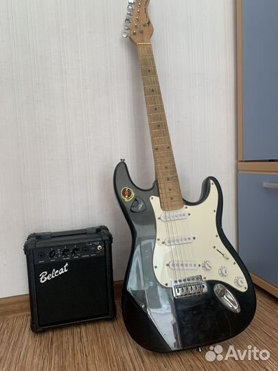 Электрогитара с комбиком и чехлом