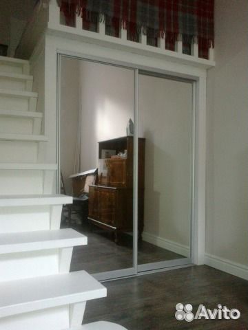 Двери-купе зеркальные 1500x2200