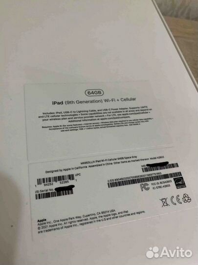 iPad 10.2 2021 Wi-Fi+Cellular 64 Гб серый