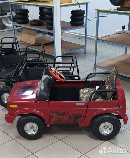 Электромобиль детский на аккумуляторе Нивушка