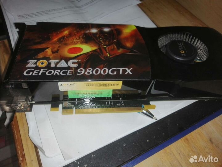 Видеокарта gf9800 gtx zotac