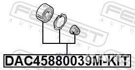 Подшипник ступичный передний DAC45880039mkit Fe