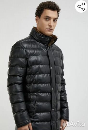 Новая куртка натуральная кожа снежная королева