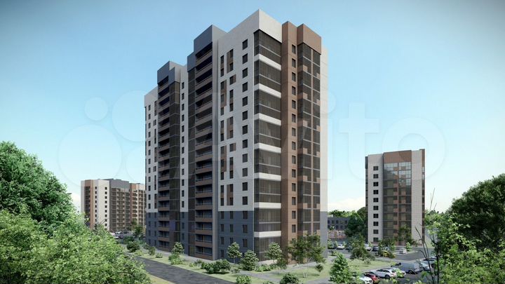 2-к. квартира, 57,7 м², 1/17 эт.