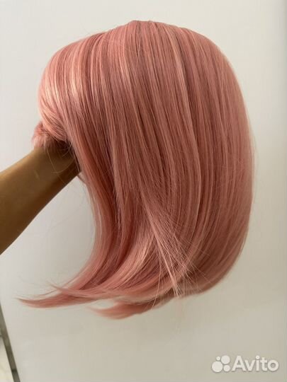 Парик розовый