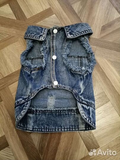 Жилет джинсовый для собаки