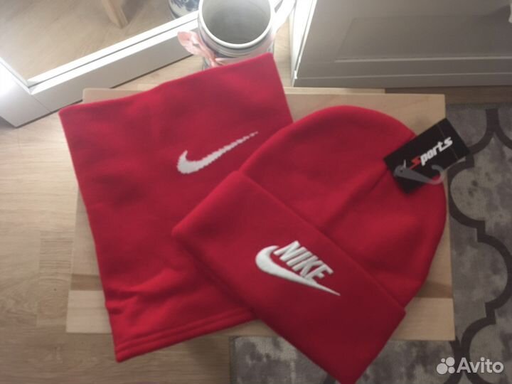 Комплект шапка и снуд 54-56