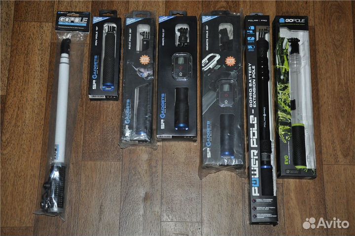 Моноподы, ручки, телескоп. палки для GoPro (новые)
