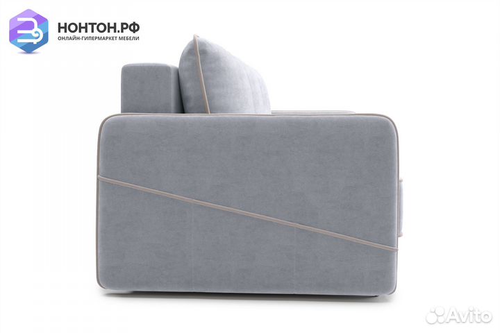 Диван еврокнижка Энерджи 3-х местный серый