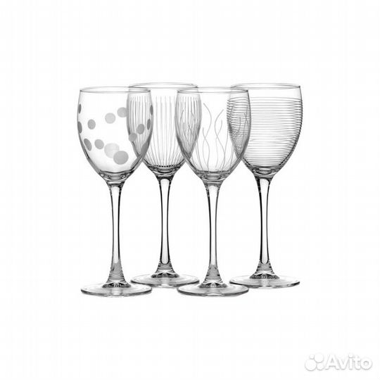 Набор 4 бокала для вина Лаунж Клаб 250 мл