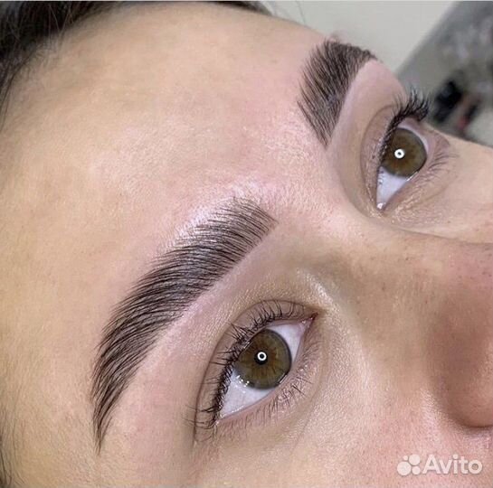 Коррекция и окрашивание бровей, ламинирование ресн