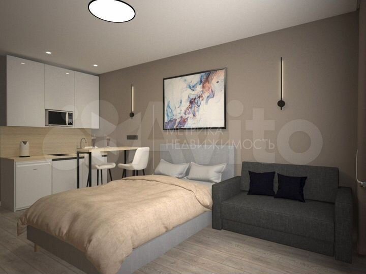 Апартаменты-студия, 17,6 м², 2/16 эт.