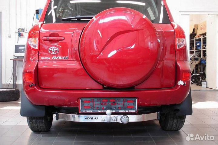 Фаркоп Toyota Rav 4 XA 30 с нержавеющей накладкой
