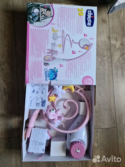 Мобиль на кроватку ночник детский Chicco Next2