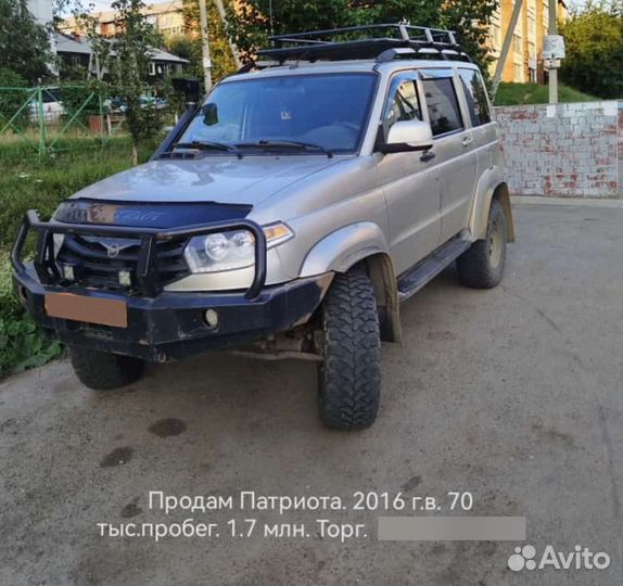 УАЗ Patriot 2.7 МТ, 2016, 70 000 км