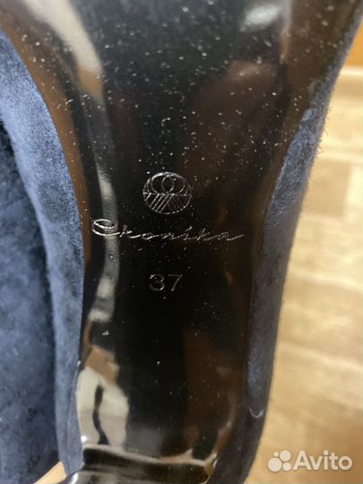 Туфли замшевые Эконика