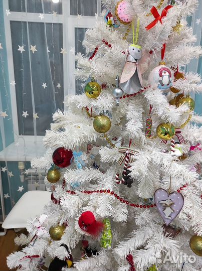 Елка искусственная белая пвх