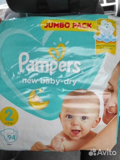 Подгузники Pampers new baby dry 2