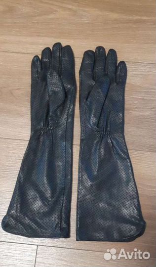 Перчатки кожаные женские 8 размер новые