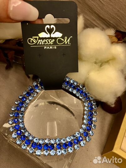 Браслет -дорожка Inesse M Paris голубая с синим