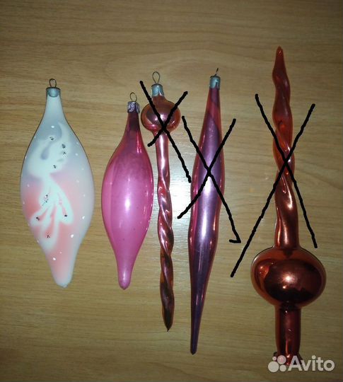 Старые ёлочные игрушки СССР