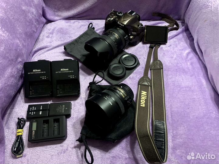 Зеркальный фотоаппарат nikon d5200 полный комплект