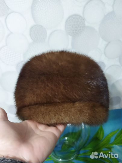 Шапка норковая женская