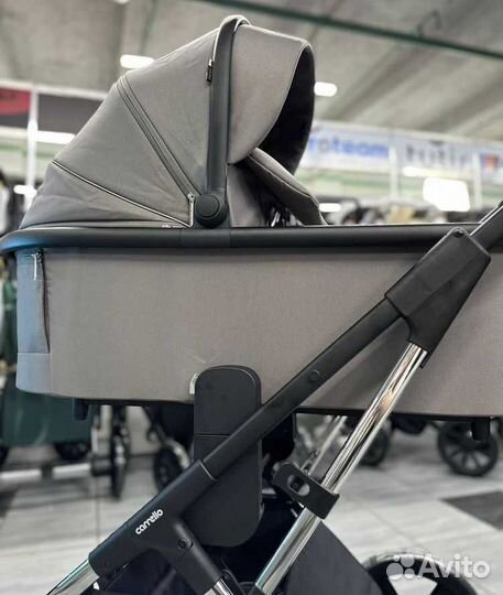Новая коляска 2 в 1 Carrello серая