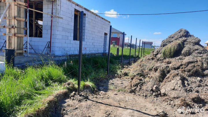 Каркас забора под ключ